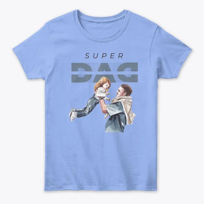 White And Gray Minimalist Super Dad